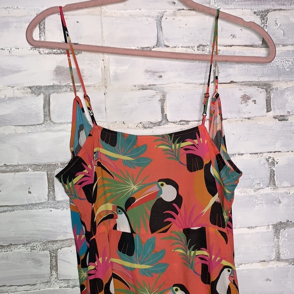 FARM RIO | x Anthropologie Toucans Print Wrap Maxi Dress Medium - Picture 14 of 17